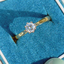 Vintage 18ct Yellow Gold Brilliant Cut Diamond Solitaire Engagement Ring(0.32ct)