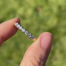 Vintage 1980s 18ct Yellow Gold Diamond 7-Stone Half Eternity Ring (0.50ct)