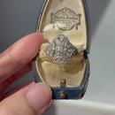 Vintage Diamond Statement Ring 18ct White Gold (Approx. 1.07ct)