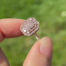 9K玫瑰金群镶钻戒（约0.50克拉）