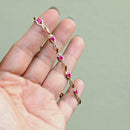 Ruby and Diamond 9ct Yellow Gold Infinity Design Bracelet