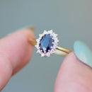 Ernest Jones Sapphire & Diamond 18ct Yellow Gold Ring (1.27cts)