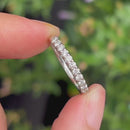 Platinum 0.25ct Diamond Half Eternity Stacking Ring