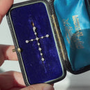 Diamond Set Cross Pendant in 18ct White Gold (Approx. 0.44ct)