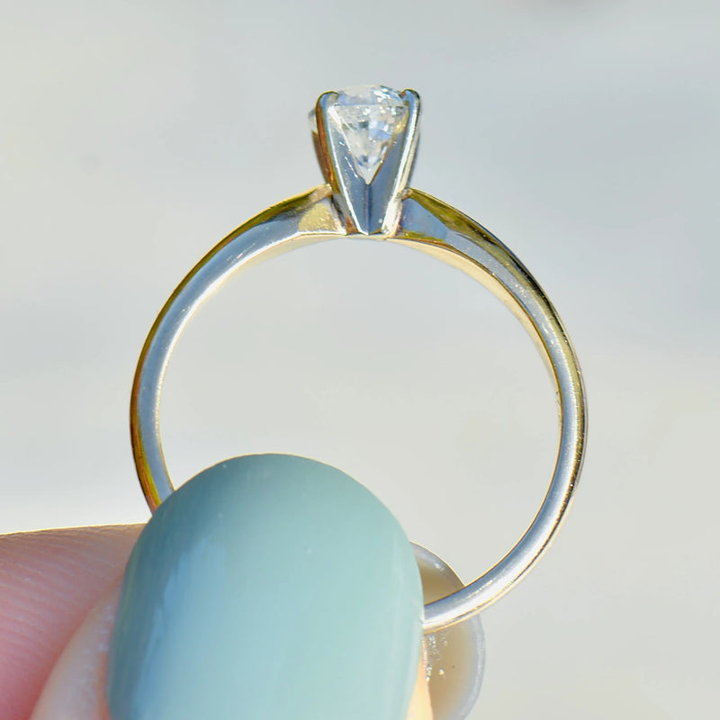 Vintage Brilliant Cut Diamond Solitaire Engagement Ring (0.50ct)
