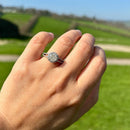 14K白金钻石群镶戒指 (1.83克拉)