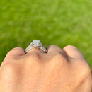 14K白金钻石群镶戒指 (1.83克拉)