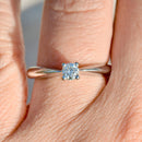 Vintage 18ct White Gold Brilliant Cut Diamond Solitaire Engagement Ring (0.26ct)