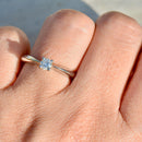 Vintage 18ct White Gold Brilliant Cut Diamond Solitaire Engagement Ring (0.26ct)