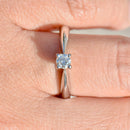 Vintage 18ct White Gold Brilliant Cut Diamond Solitaire Engagement Ring (0.26ct)