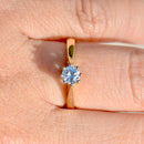 Vintage 18ct Yellow Gold Brilliant Cut Diamond Solitaire Engagement Ring(0.32ct)
