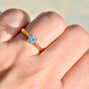 Vintage 18ct Yellow Gold Brilliant Cut Diamond Solitaire Engagement Ring(0.32ct)