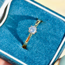 Vintage 18ct Yellow Gold Brilliant Cut Diamond Solitaire Engagement Ring(0.32ct)