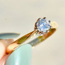 Vintage 18ct Yellow Gold Brilliant Cut Diamond Solitaire Engagement Ring(0.32ct)
