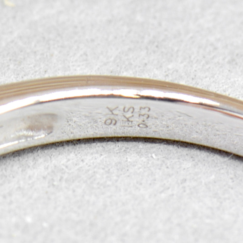 H.Samuel 9ct White Gold Diamond Solitaire Twist Engagement Ring (0.33ct)