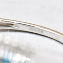 Blue and White Diamonds 9ct White Gold Band (0.50ct)