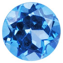 Natural Swiss Blue Topaz 5mm Round Brilliant-Cut