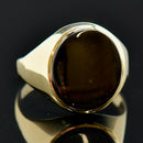 Vintage 9CT Yellow Gold Black Onyx Signet Ring
