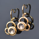 Chopard Happy Diamonds 18CT Rose Gold Diamond Drop Earrings (Preowned)