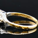 Vintage Diamond 18ct Yellow Gold Trilogy Engagement Ring (0.36ct)