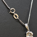 Diamond Cluster Flower 9CT White Gold Pendant and Necklace Set