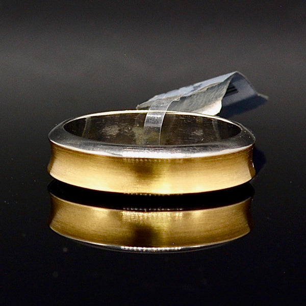 Titanium & Gold Plated Two-Tone Ring Band