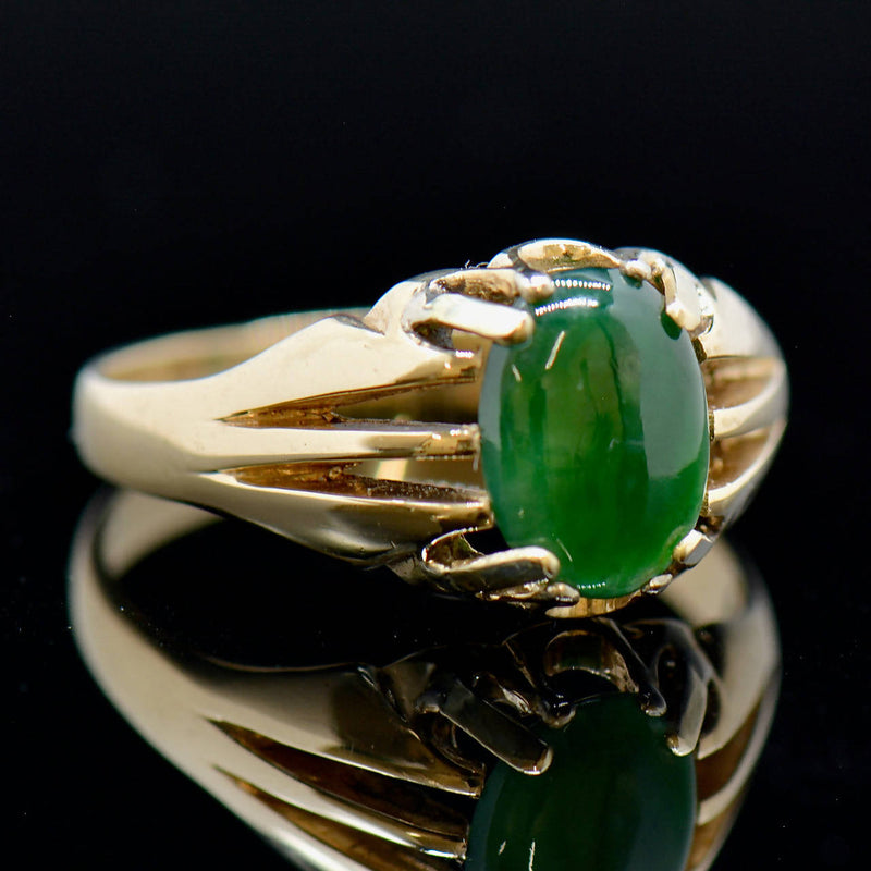 Mens Vintage Green Jade Emerald Gemstone Diamond Ring In Gold Tone  Fashionable Bague Bijoux Accessory From Shuiyan168, $17.25 | DHgate.Com