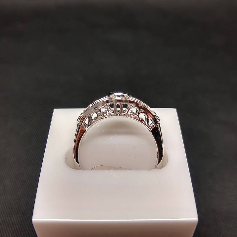 18CT White Gold Sapphire & Diamond Dress Ring