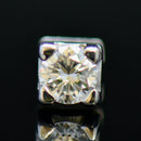 Vintage 18CT White Gold Solitaire Diamond Stud Earrings